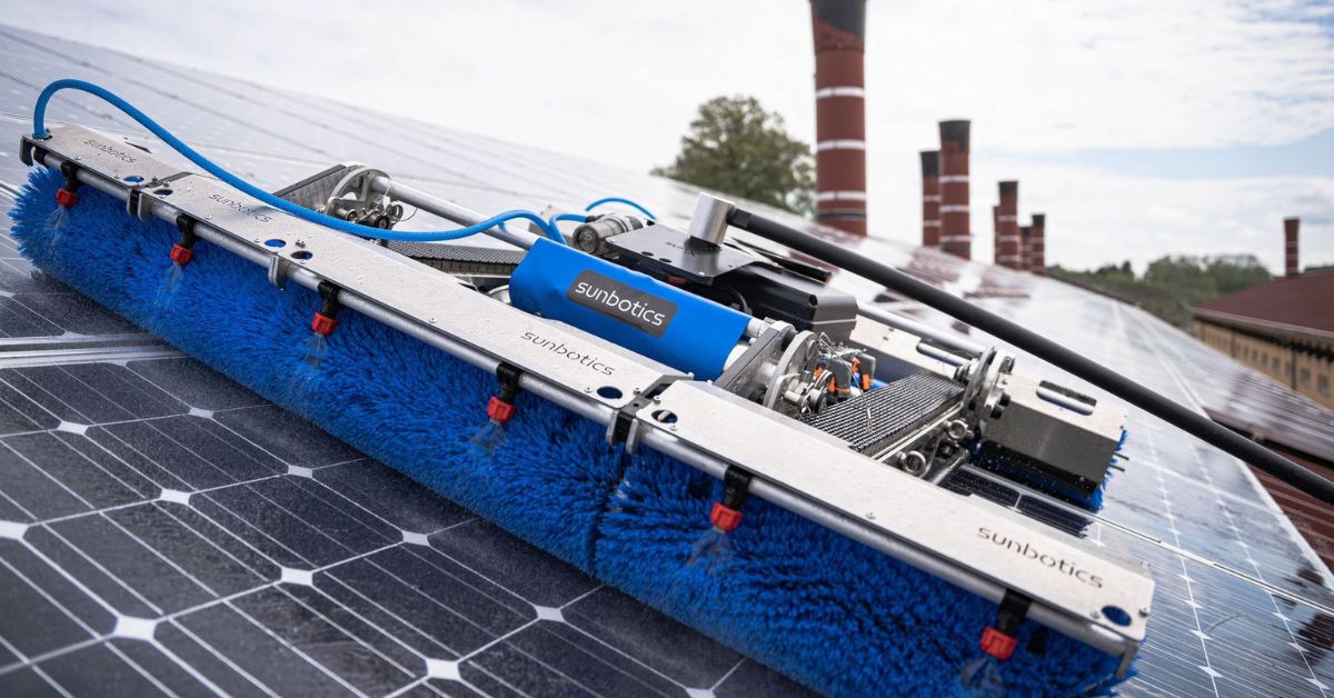 SunBotics Solar Panel Cleaning Robot